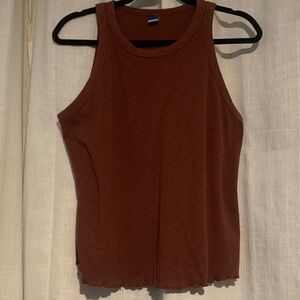 Rust Sleeveless Top